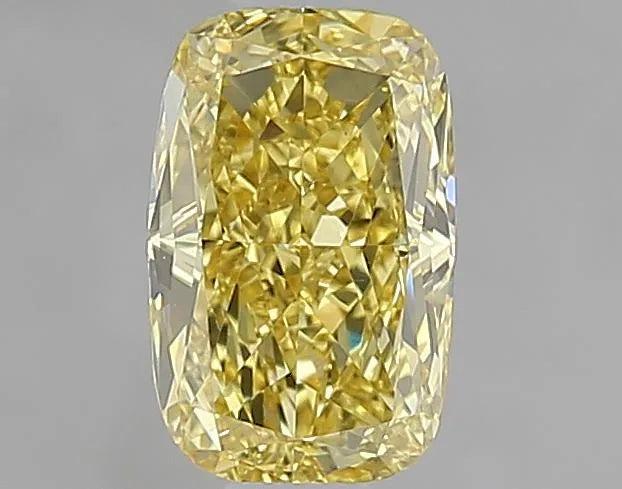 0.90ct Cushion modified Natural Diamond (Colour Fancy Yellow Brown, Clarity VS1, Cut GD, GIA Certified)