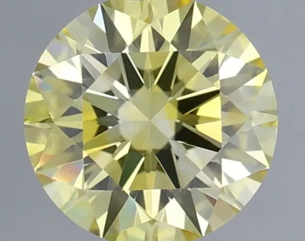 0.50ct Round Lab Grown Diamond (Colour Fancy Yellow, Clarity VVS2, Cut ID, IGI Certified)