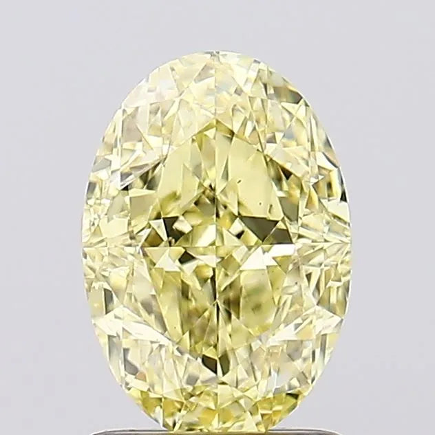1.61ct Oval Lab Grown Diamond (Colour Fancy Intense Yellow, Clarity VS2, IGI Certified)