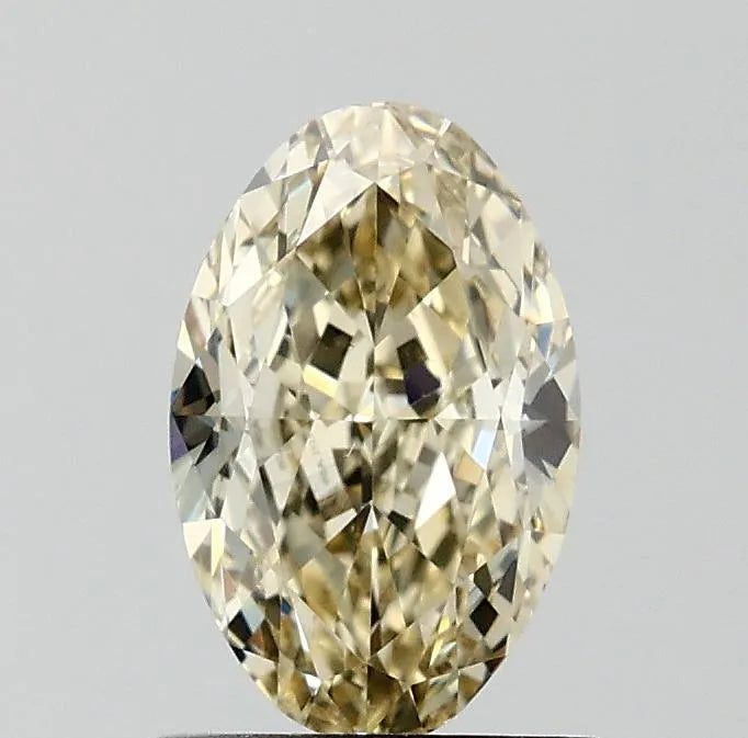 1.21ct Oval Natural Diamond (Colour Fancy Light Brownish Yellow, Clarity VS1, GIA Certified)
