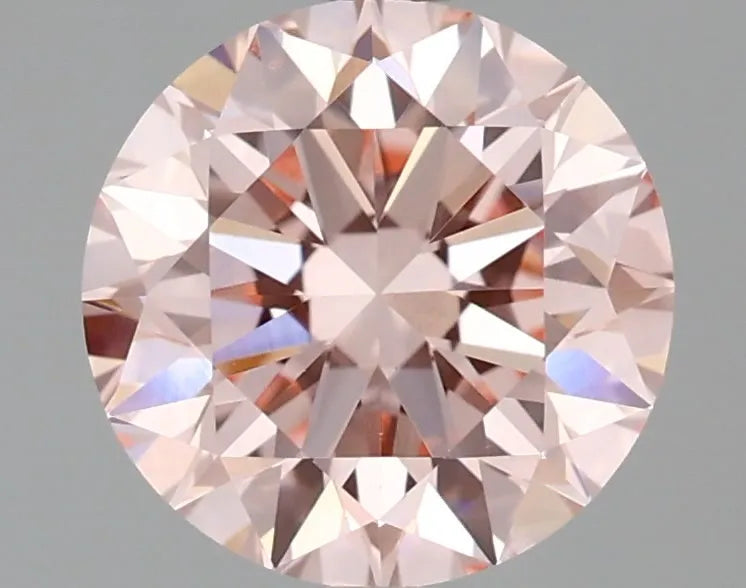 2.00ct Round Lab Grown Diamond (Colour Fancy Intense Pink, Clarity VVS2, Cut EX, IGI Certified)
