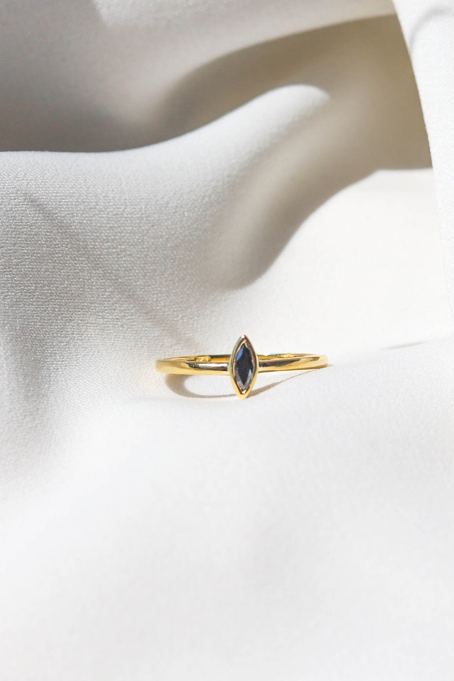 BLACK MARQUISE DIAMOND RING