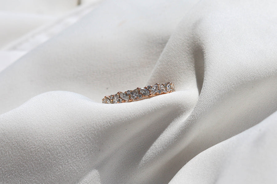 MARQUISE DIAMOND WEDDING BAND