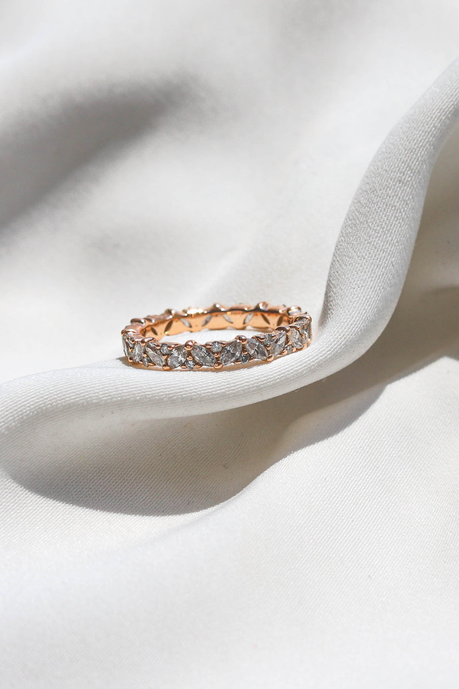 MARQUISE DIAMOND WEDDING BAND