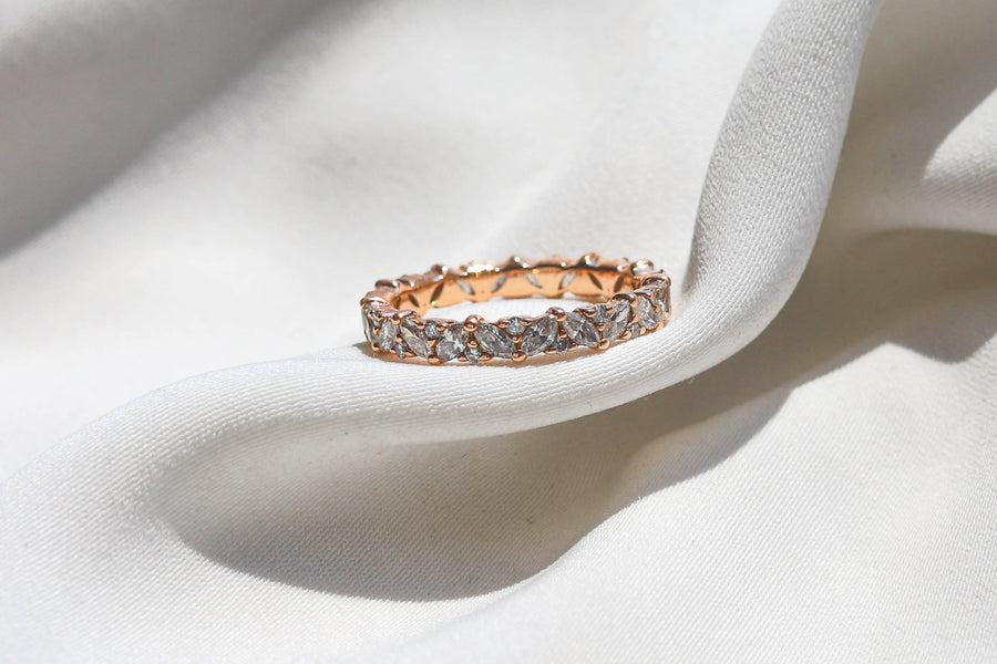 MARQUISE DIAMOND WEDDING BAND