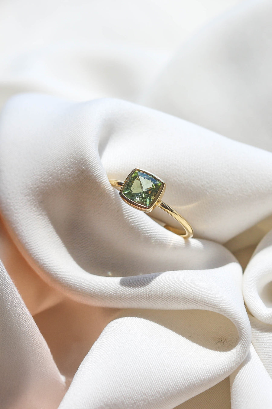 SQUARE TOURMALINE RING