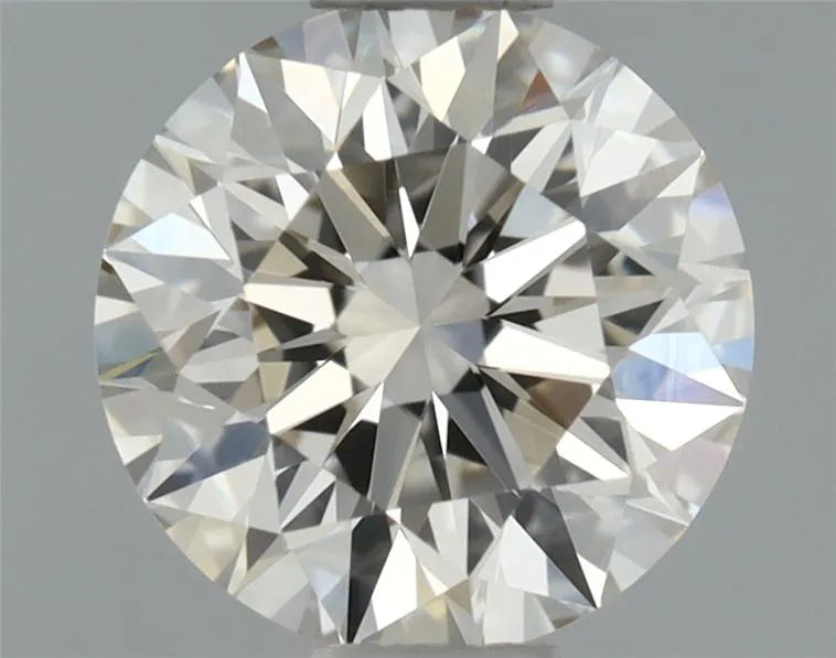 0.64ct Round Natural Diamond (Colour Faint Brown, Clarity VVS2, Cut EX, GIA Certified)