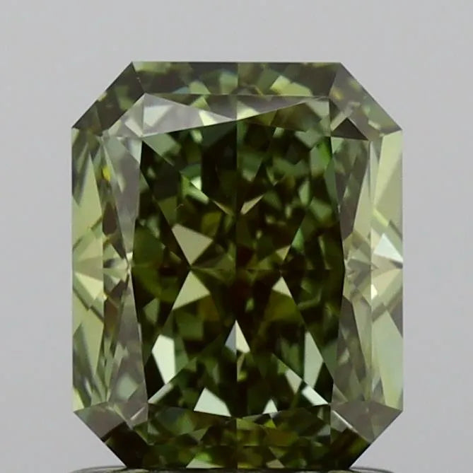 1.13ct Radiant Lab Grown Diamond (Colour Fancy Brownish Green, Clarity VS1, IGI Certified)