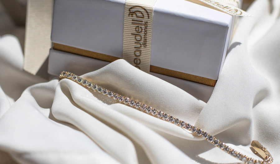 6.2CT DIAMOND TENNIS BRACELET GOLD